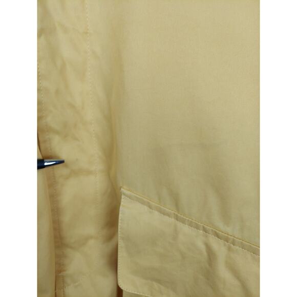 Mckenzie Tribe Men's Yellow Trench Coat With Brown Leather Collar Trim Sz XL - Picture 4 of 13